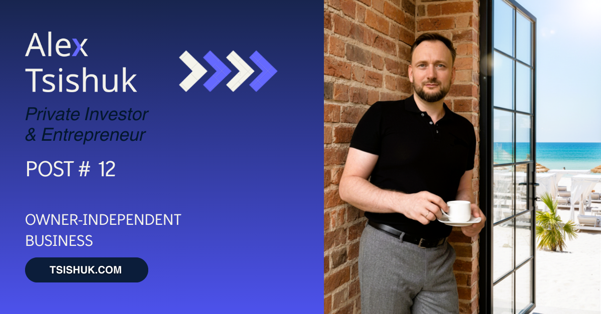 Alex Tsishuk Private Investor, Entreprenuer - ETA-Owner-Independent Business